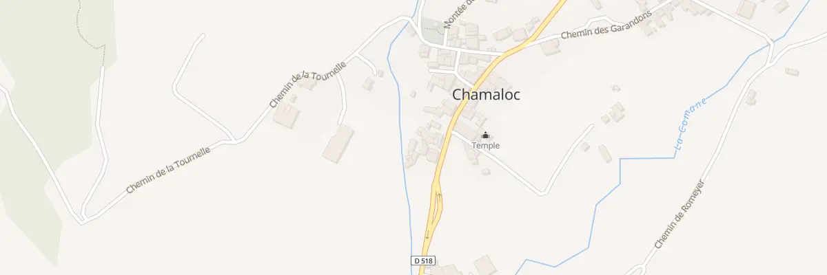 Plan du 5007 Le Village à Chamaloc