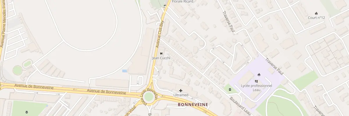 Plan du 24 Bd Leau à Marseille 8e Arrondissement