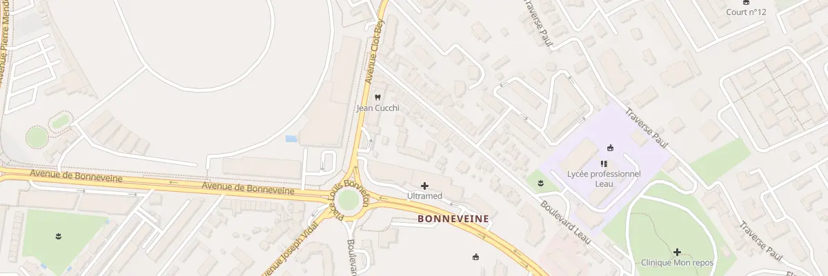 Plan du 36 Bd Leau à Marseille 8e Arrondissement