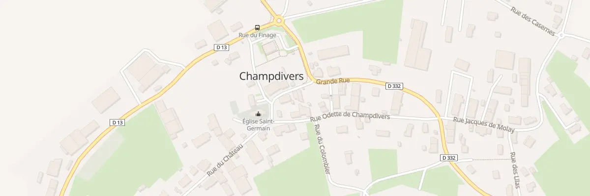 Plan du 1B Rue du Château à Champdivers