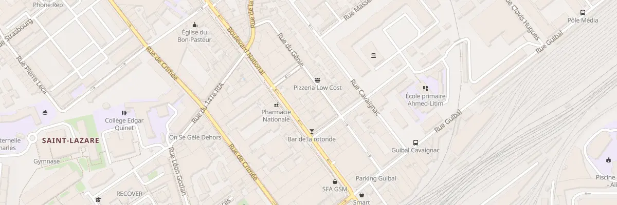 Plan du 114 Bd National à Marseille 3e Arrondissement