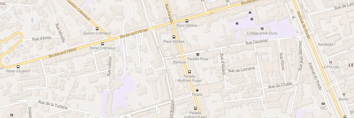 Plan du 366 Rue paradis à Marseille 8e Arrondissement