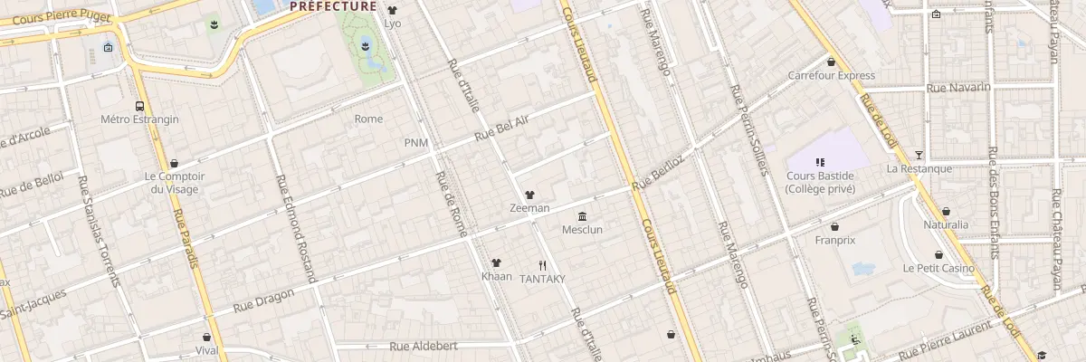 Plan du 2 Rue maurice favier à Marseille 6e Arrondissement
