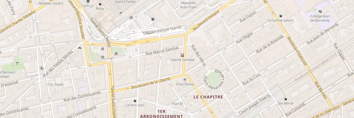 Plan du 43 Bd de la Liberte à Marseille 1er Arrondissement