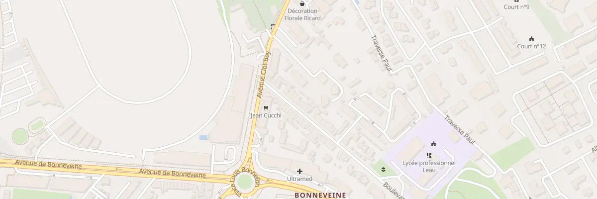 Plan du 23 Bd Leau à Marseille 8e Arrondissement