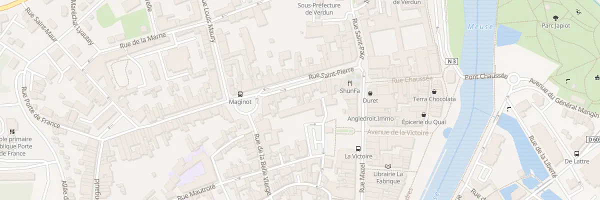 Plan du 33 Rue Saint Pierre à Verdun