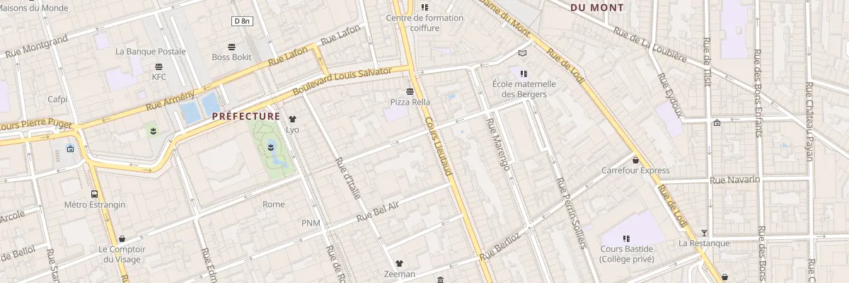 Plan du 108 Crs Lieutaud à Marseille 6e Arrondissement