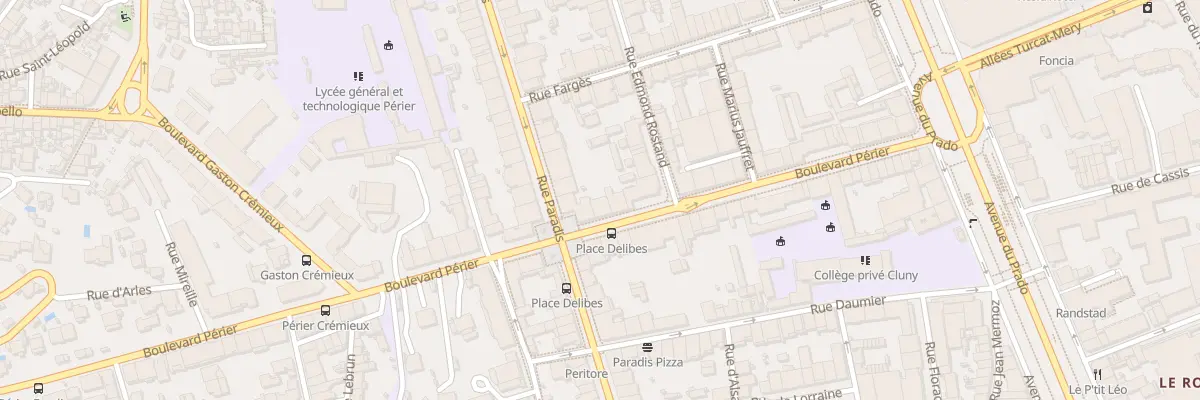 Plan du 64 Bd Perier à Marseille 8e Arrondissement