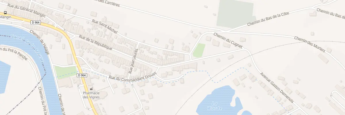 Plan du 85 Rue de la République à Belleville-sur-Meuse