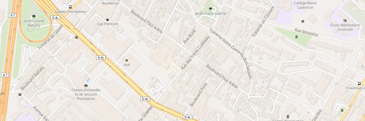 Plan du 17B Rue des Freres Cubbedu à Marseille 14e Arrondissement