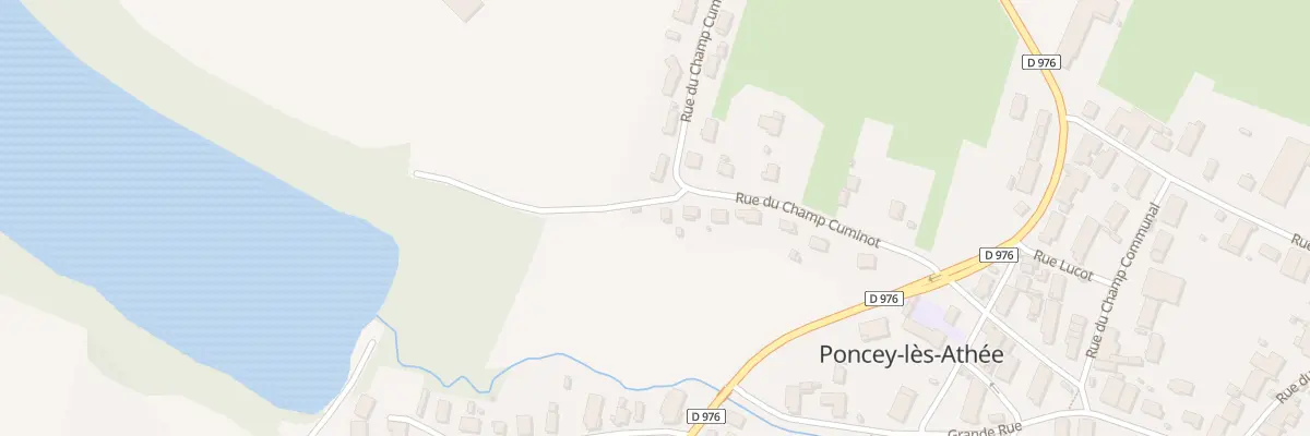 Plan du 13 Rue du Champ Cuminot à Poncey-lès-Athée