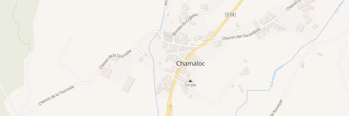 Plan du 5026 Le Village à Chamaloc