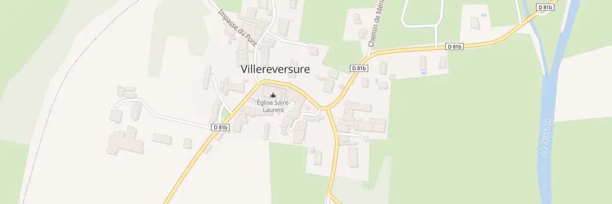 Plan du 1481 Rte de Bourg à Villereversure