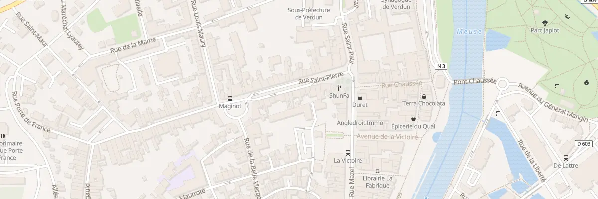 Plan du 27 Rue Saint Pierre à Verdun