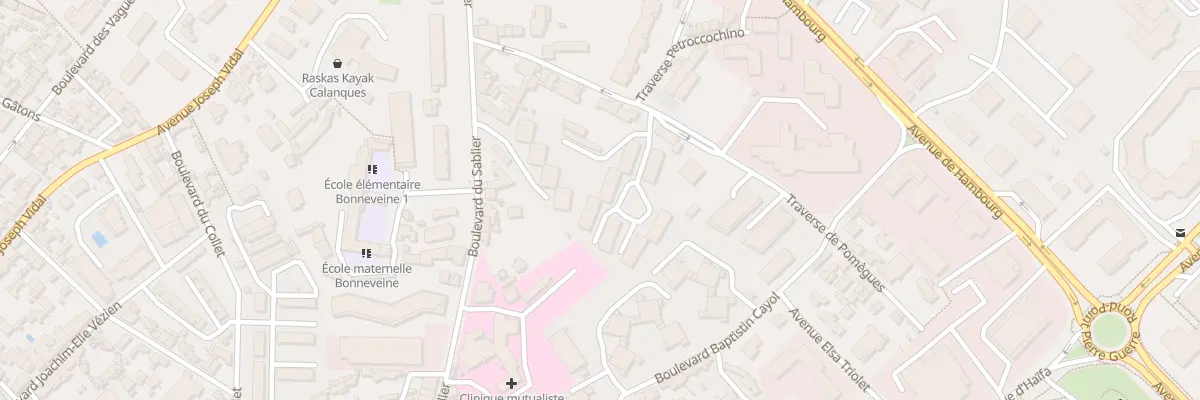 Plan du 16 Tra de Pomegues à Marseille 8e Arrondissement