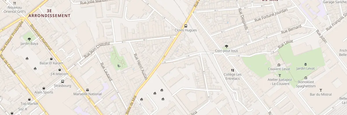 Plan du 5 Rue levat à Marseille 3e Arrondissement