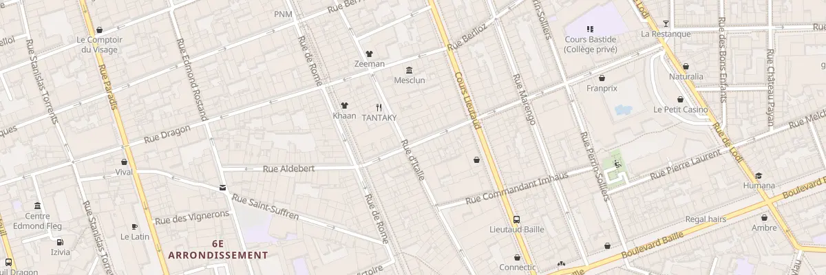 Plan du 11 Rue de village à Marseille 6e Arrondissement