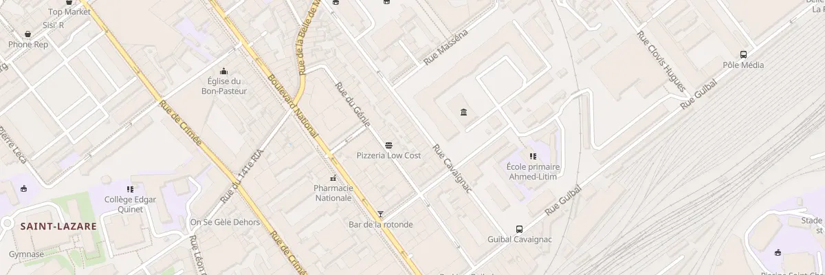 Plan du 27 Rue cavaignac à Marseille 3e Arrondissement