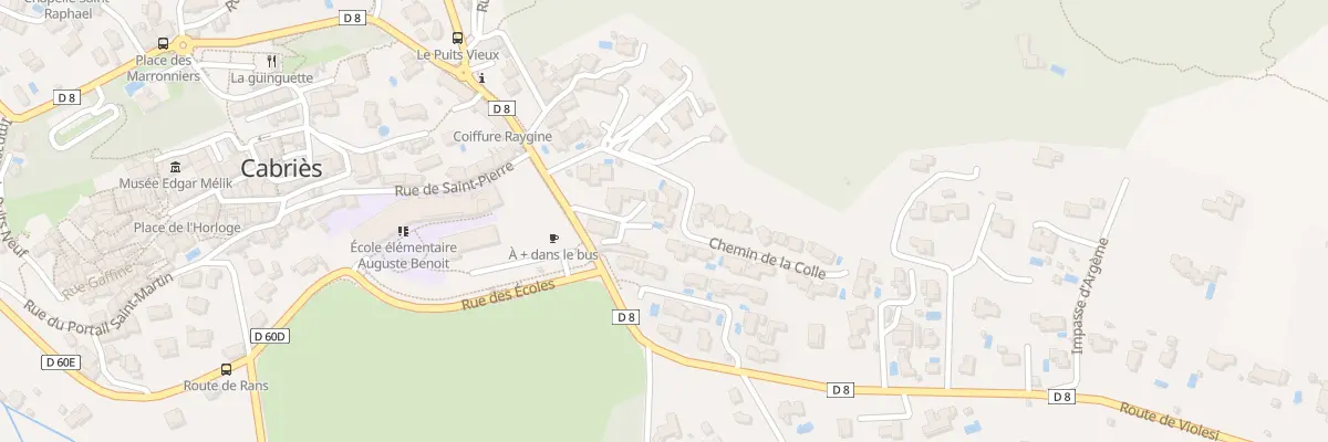 Plan du 9209 Che de la Colle à Cabriès