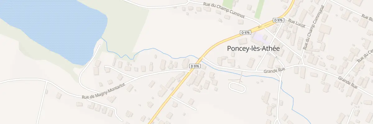 Plan du 11 Rte Departementale N 976 à Poncey-lès-Athée