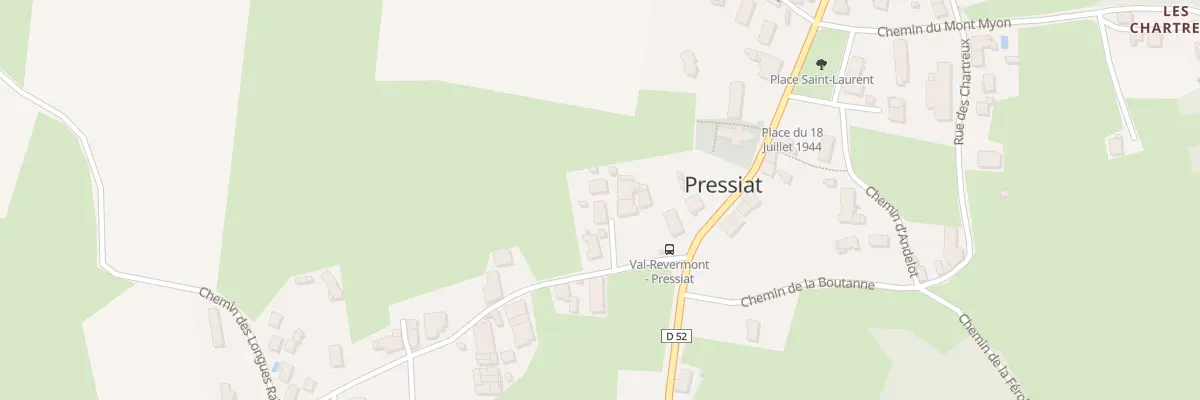 Plan du 5039 Le Village - Pressiat à Verjon
