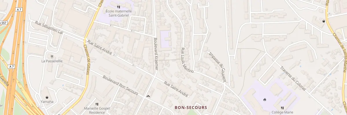 Plan du 42 Rue louis merlino à Marseille 14e Arrondissement