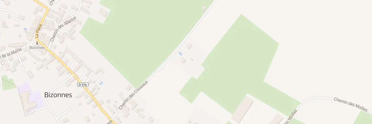 Plan du 242 Che des Crozeaux à Bizonnes
