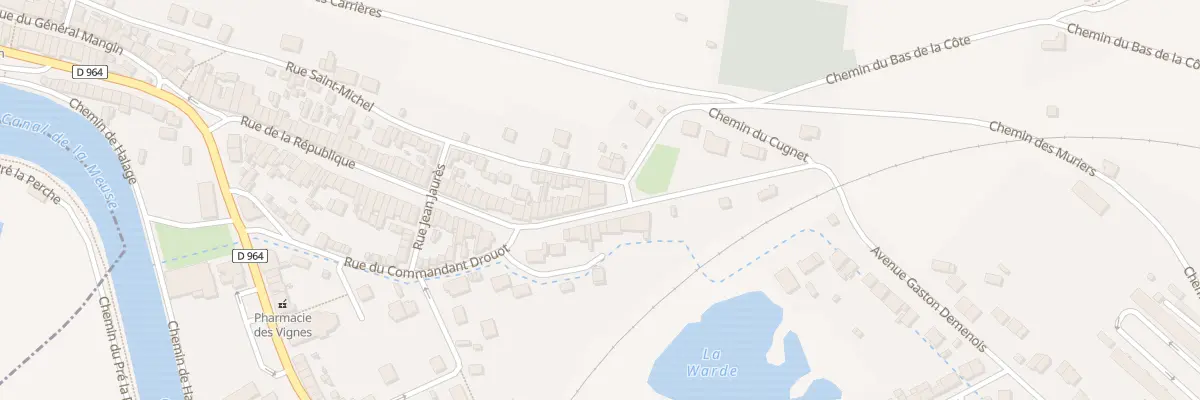 Plan du 93 Rue de la République à Belleville-sur-Meuse