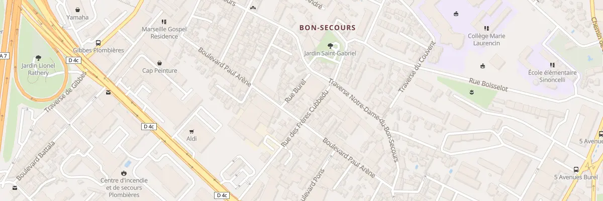 Plan du 29 Rue des Freres Cubbedu à Marseille 14e Arrondissement