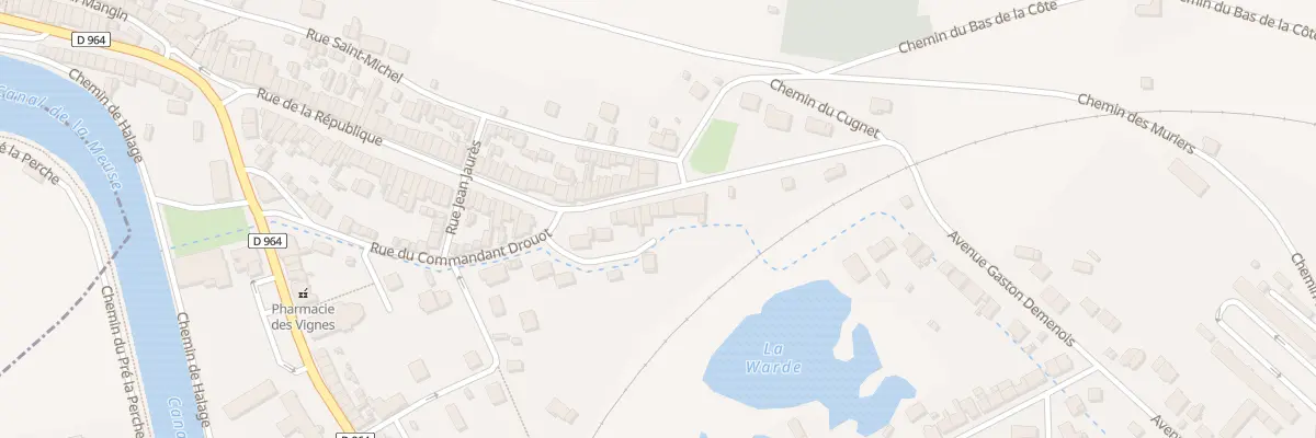 Plan du 74 Rue de la République à Belleville-sur-Meuse