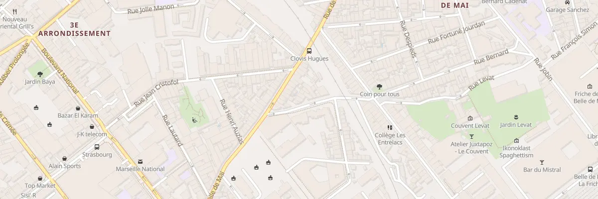 Plan du 11 Rue levat à Marseille 3e Arrondissement