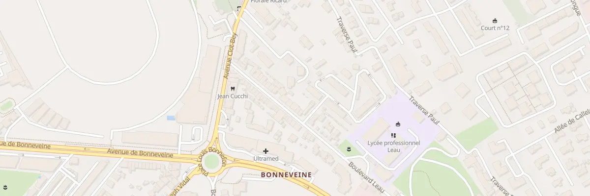 Plan du 39 Bd Leau à Marseille 8e Arrondissement