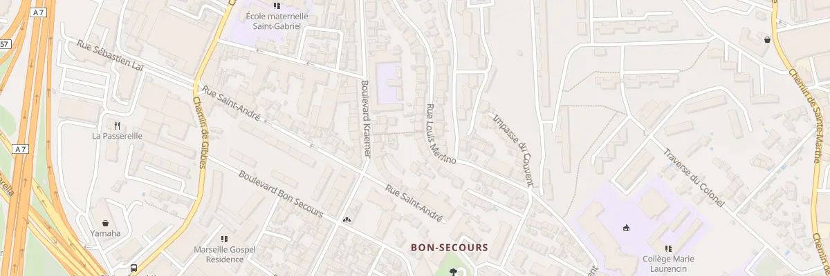 Plan du 46 Rue louis merlino à Marseille 14e Arrondissement