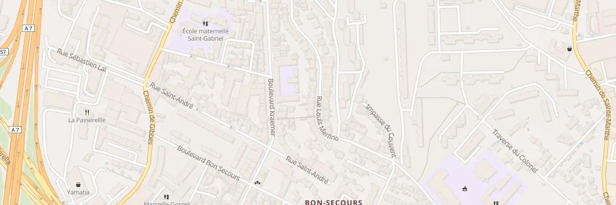 Plan du 40 Rue louis merlino à Marseille 14e Arrondissement