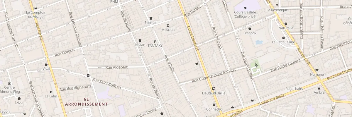 Plan du 16 Rue de village à Marseille 6e Arrondissement