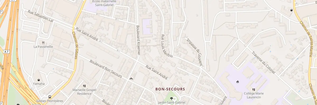 Plan du 50 Rue louis merlino à Marseille 14e Arrondissement