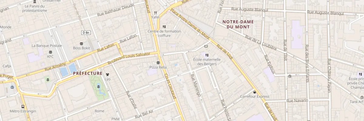 Plan du 6 Rue marengo à Marseille 6e Arrondissement