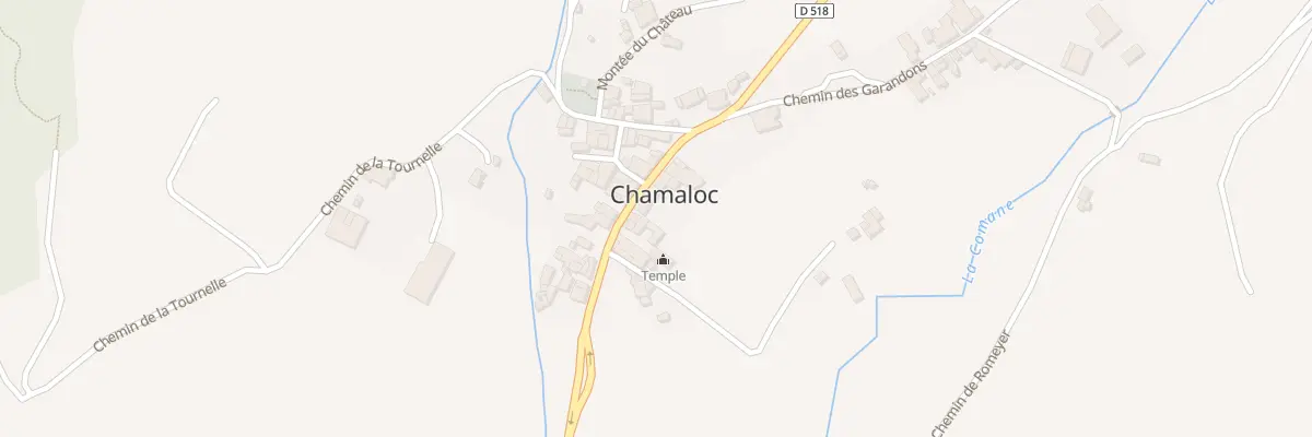 Plan du 5015 Le Village à Chamaloc