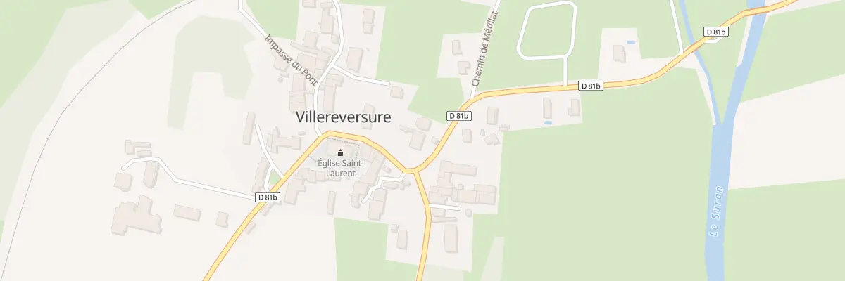 Plan du 1390B Rte de Bourg à Villereversure