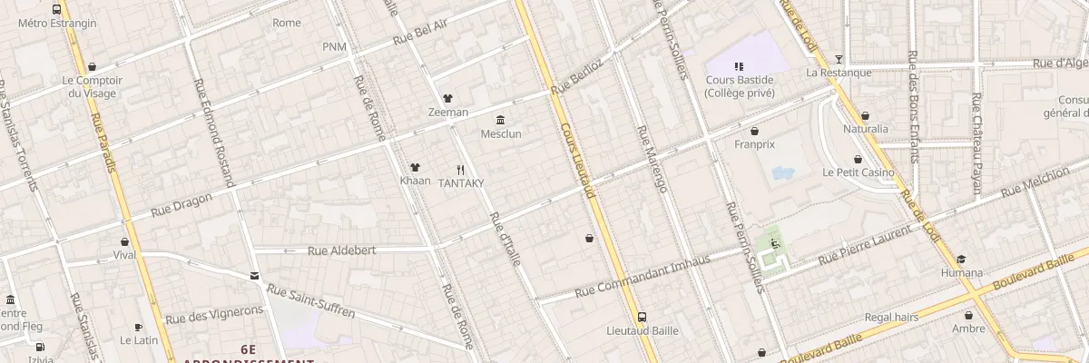 Plan du 23 Rue de village à Marseille 6e Arrondissement