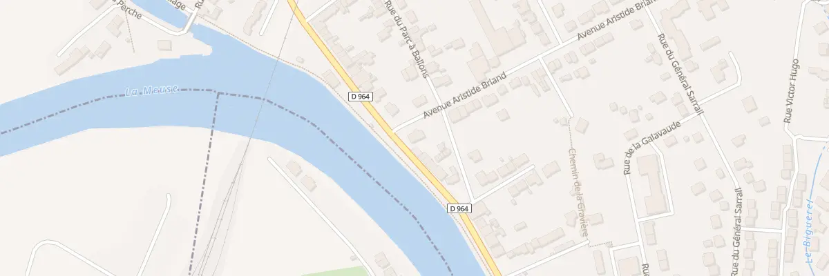 Plan du 2 Av Aristide Briand à Belleville-sur-Meuse