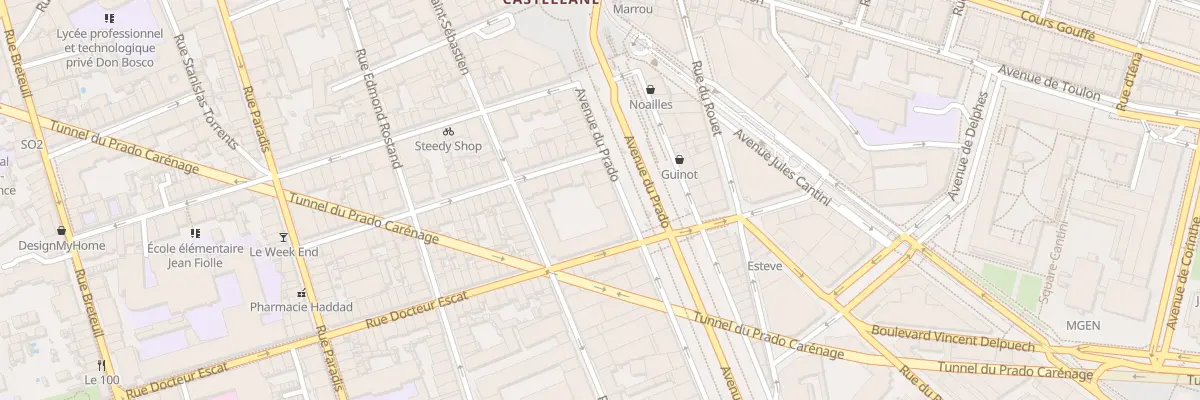 Plan du 22 Av du Prado à Marseille 6e Arrondissement