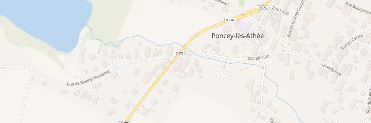 Plan du 14B Rte Departementale N 976 à Poncey-lès-Athée