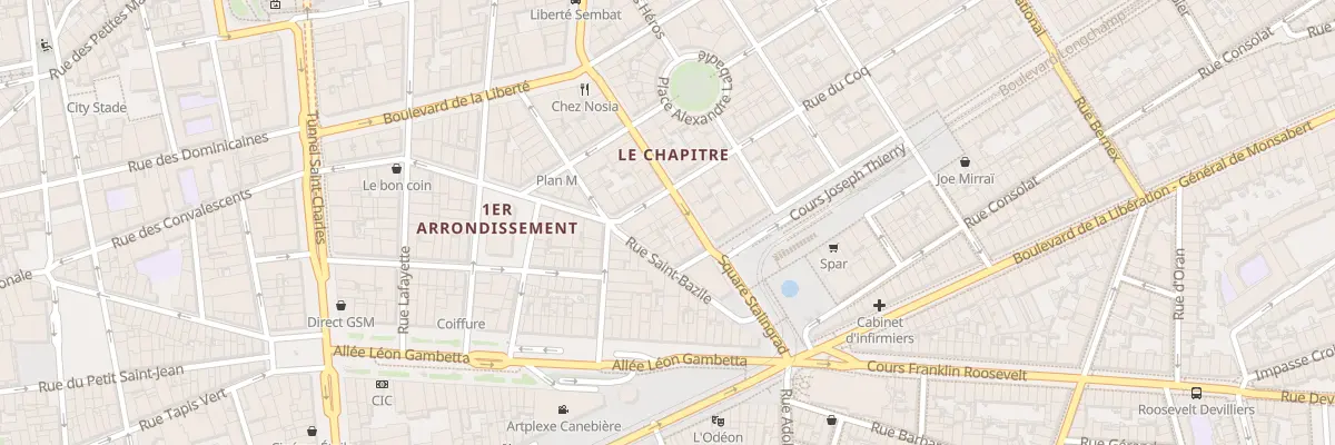 Plan du 9B Rue de la grande armee à Marseille 1er Arrondissement