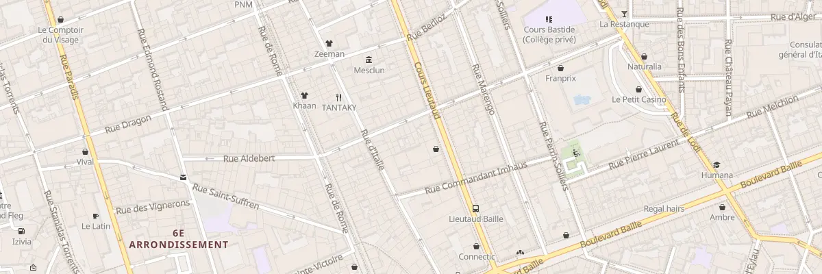 Plan du 24 Rue de village à Marseille 6e Arrondissement