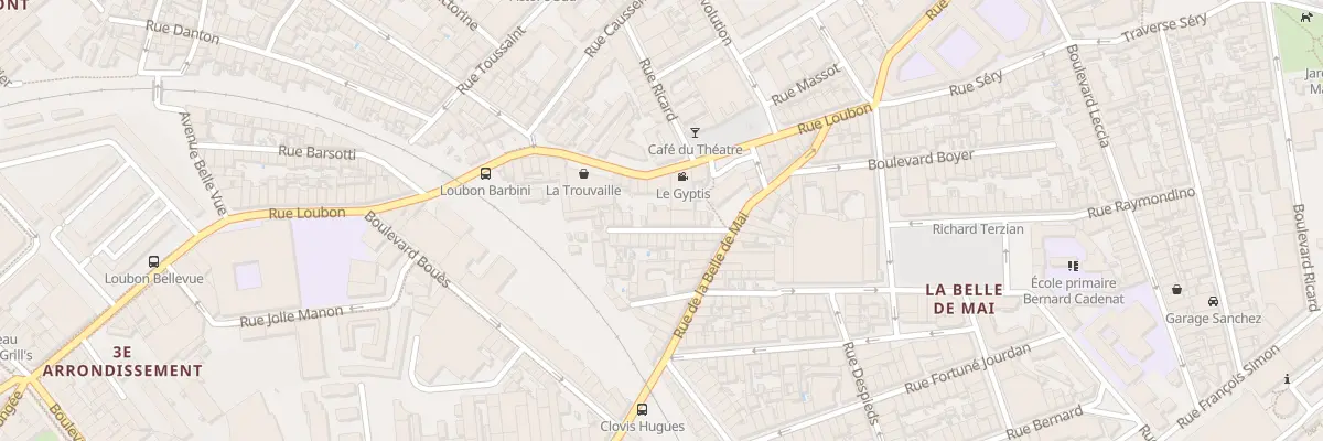 Plan du 12 Rue saint claude à Marseille 3e Arrondissement