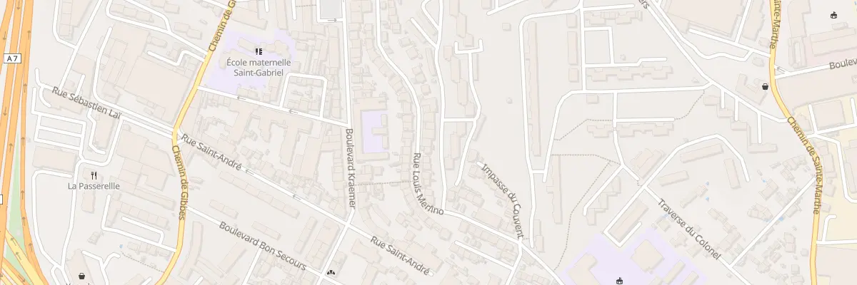 Plan du 39 Rue louis merlino à Marseille 14e Arrondissement