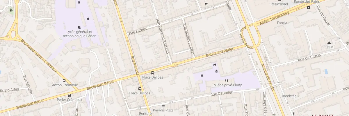 Plan du 48 Bd Perier à Marseille 8e Arrondissement