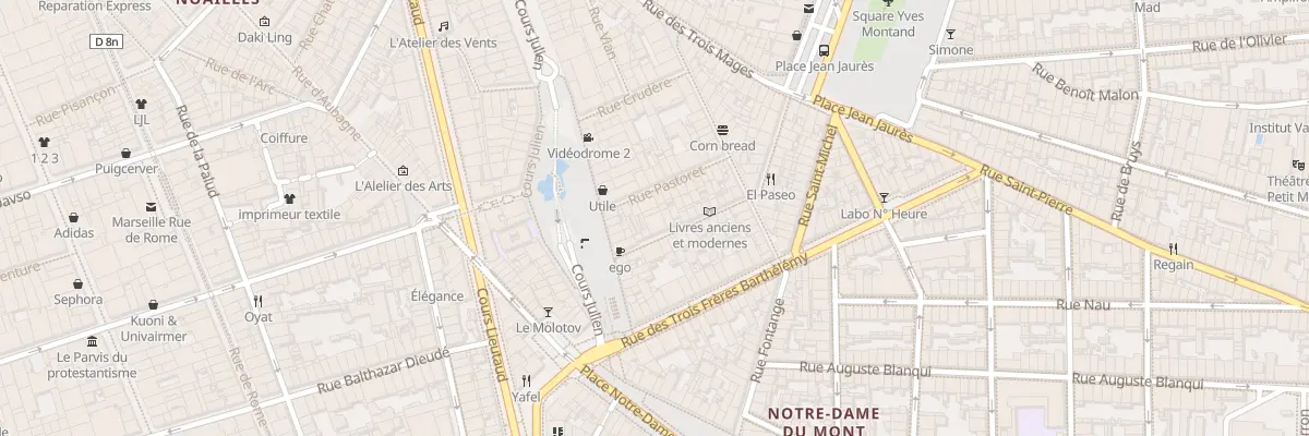 Plan du 7 Rue bussy l’indien à Marseille 6e Arrondissement