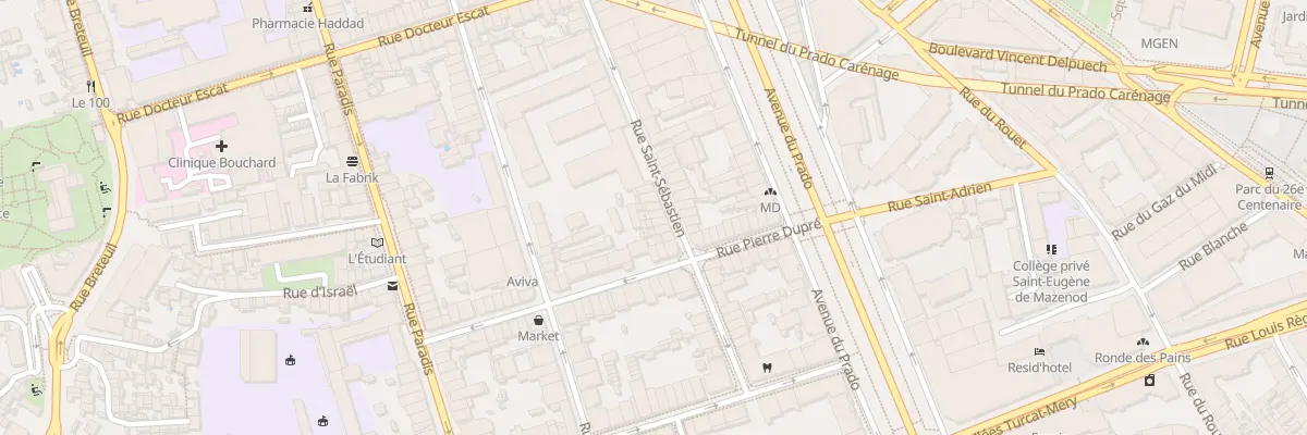 Plan du 74 Rue saint sebastien à Marseille 6e Arrondissement